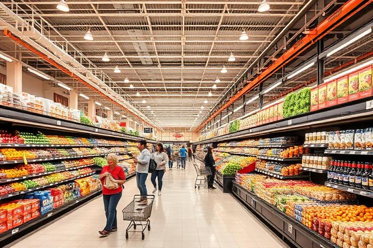 Large supermarket